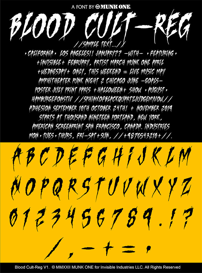 Blood Cult Font