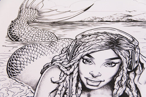 Mermaid Beach Girl Inks