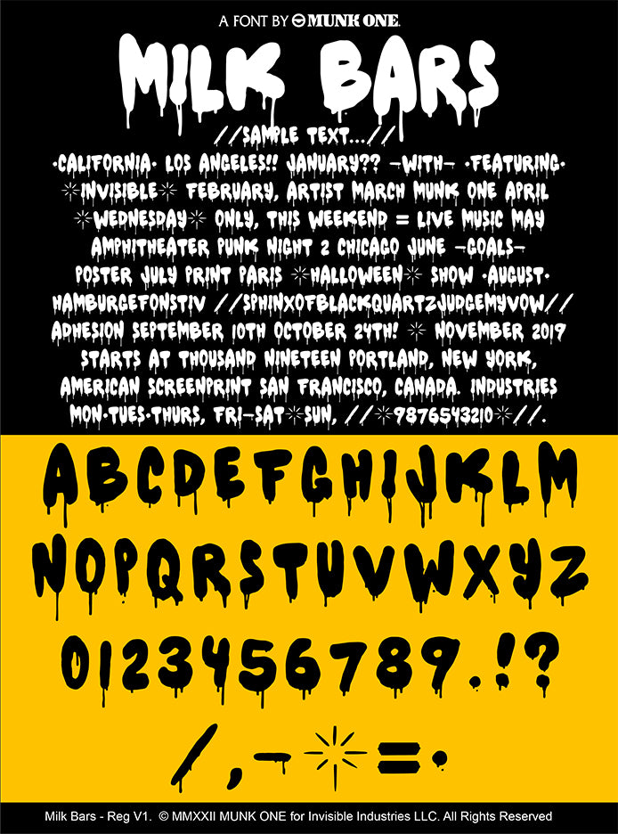 Milk Bars Font