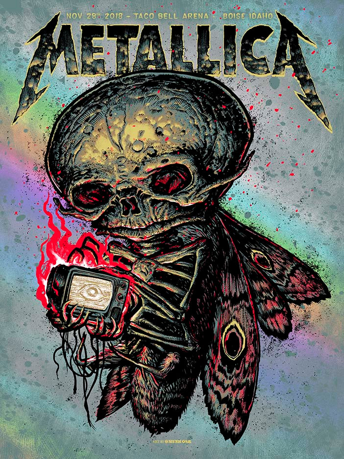 Metallica Boise Rainbow Foil