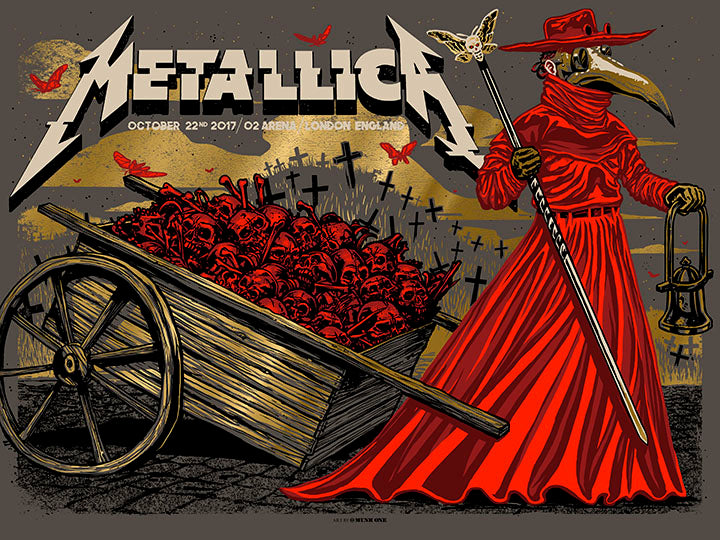 Metallica London Night1 Gold Foil AP